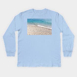 Sea and pebbles Kids Long Sleeve T-Shirt